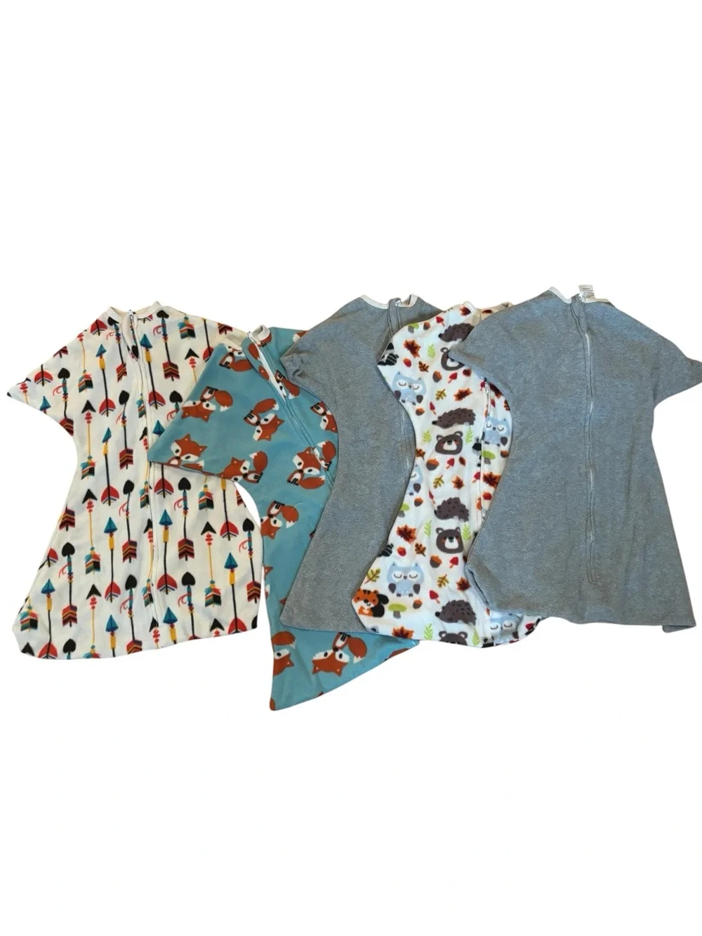 Sleeping Baby Zippadee-Zip Swaddle Transition Fleece Sleep Sack Pack (5)